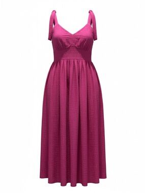 Time and Tru Fuchsia Sleeveless Maxi Dress NWOT